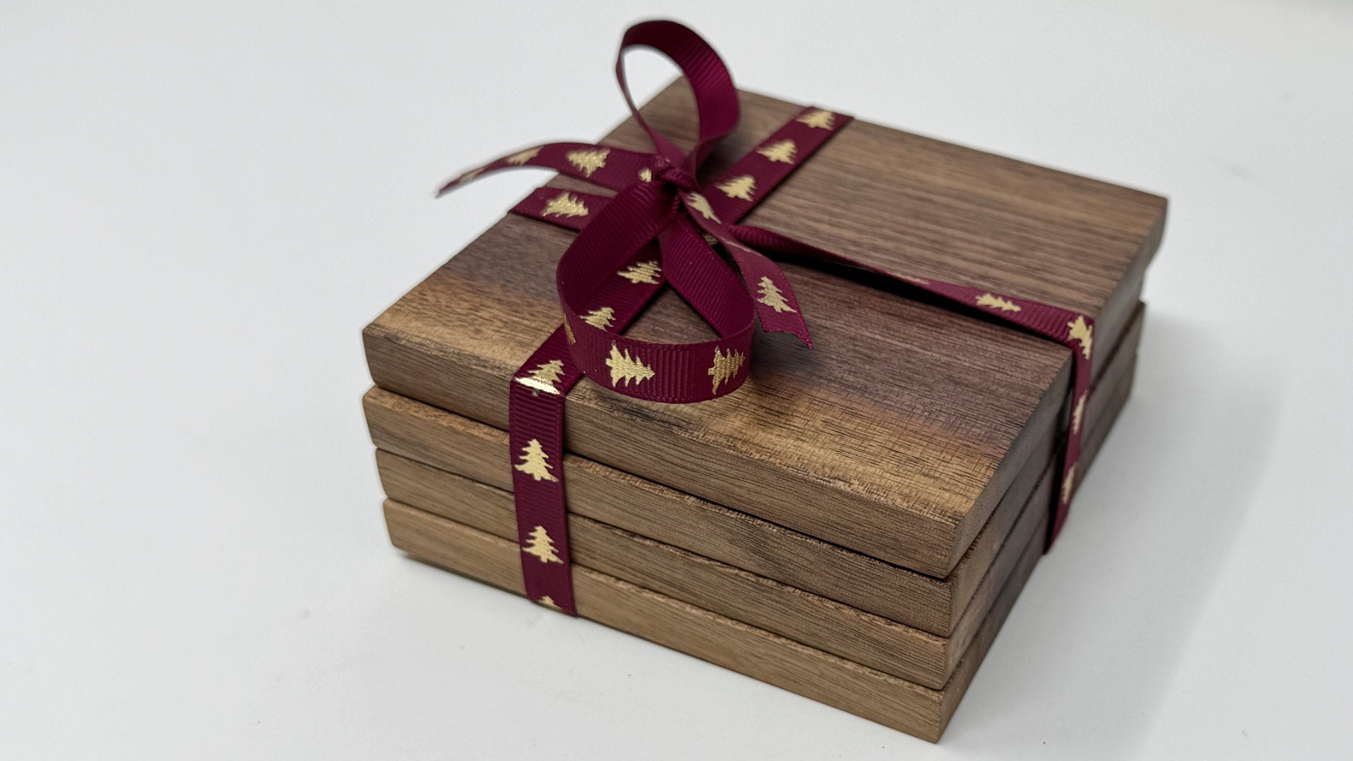 Black Walnut Coasters with Sapwood - BWC01